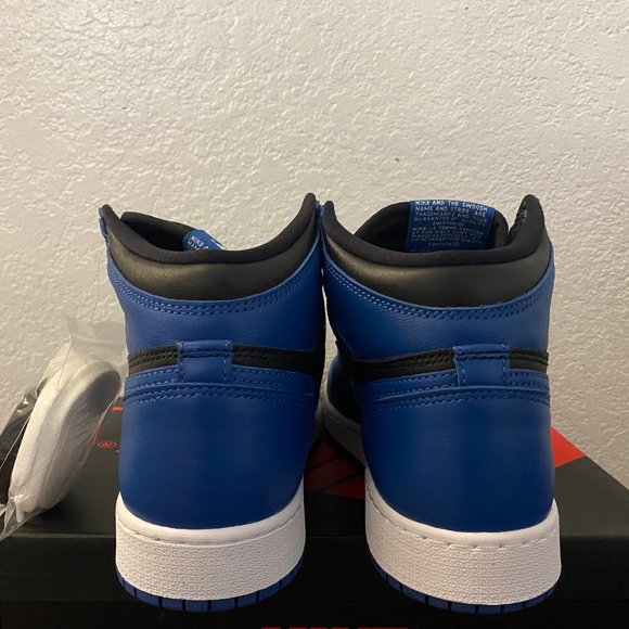 Air Jordan 1 High OG GS Dark Marina Blue Black 575441-404 5.5Y Women's Size 7 - Picture 4 of 7